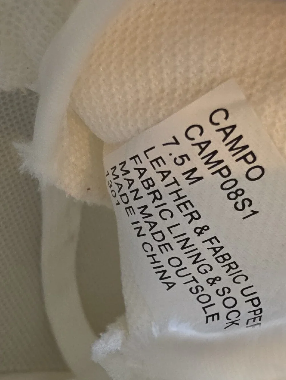 Campo White Sneakers with Gum Sole